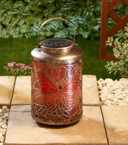 Tiffany Butterfly Lantern - image 2