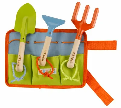 Tool Belt & 3 Wooden Handled Tools - Kids  FSC - image 2