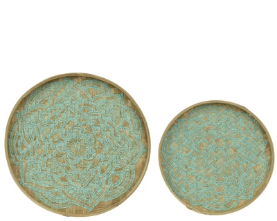 Tray Bamboo Dia37.00-H3.00Cm Mint - image 2