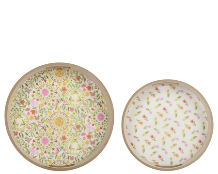 Tray Mdf Dia35.00-H4.00Cm White - image 2