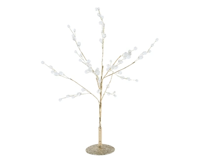 Tree Acrylic gold/clear dia30-H60cm