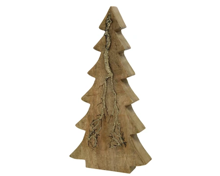 Tree Mangowood Natural/Gold W.15cm x H.29cm