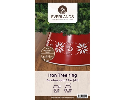 Tree Ring Iron christmas red dia57-H25cm - image 2