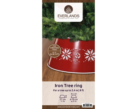 Tree Ring Iron christmas red dia70-H27cm - image 2