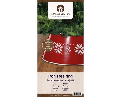 Tree Ring Iron christmas red dia70-H27cm - image 2