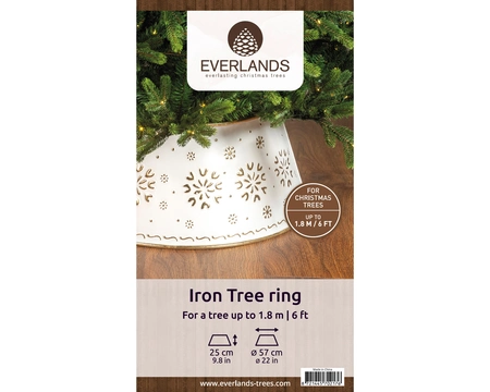 Tree Ring Iron White/Gold D.57cm x H.25cm - image 3