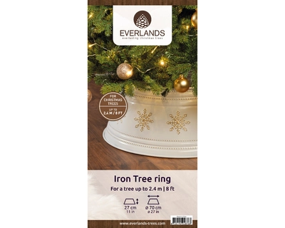 Tree Ring Iron white/gold dia70-H27cm - image 2