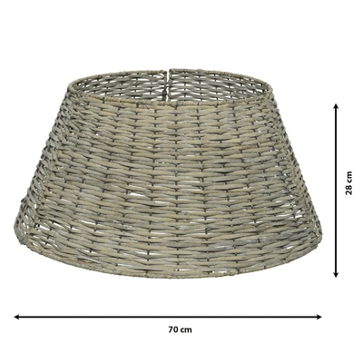 Tree Ring Willow Dia70-H28Cm Grey