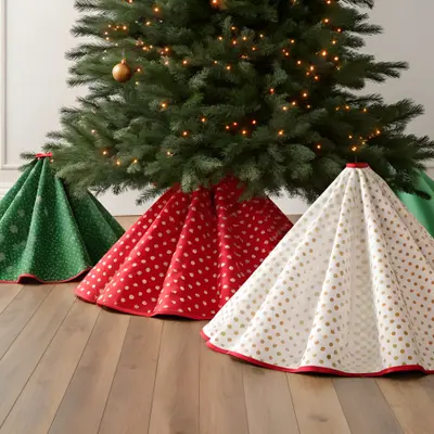 Tree stands, skirts and storage