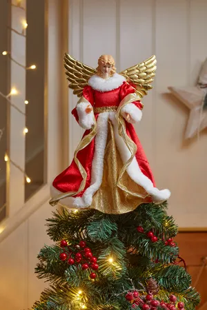 TreeTop Angel - Red - image 1