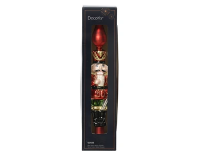 Treetopper Glass Gliiter Red W.6.5cm x H.29cm - image 2