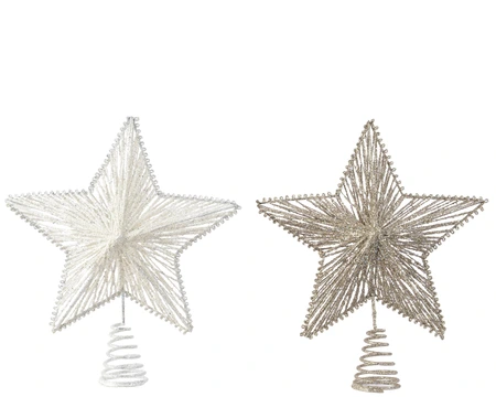 Treetopper Iron Glitter 2Col Ass Assorted