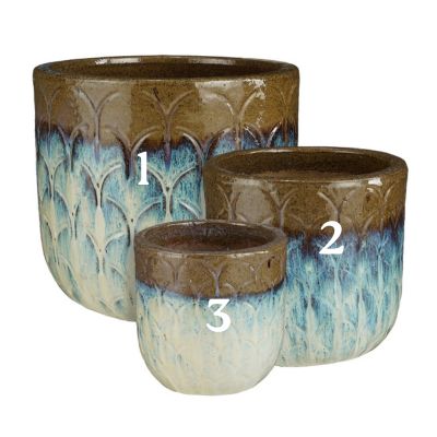 Tuapi Pot Round Cream - H26Xd29Cm