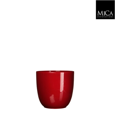 Tusca Pot Round D. Red - H11Xd12Cm