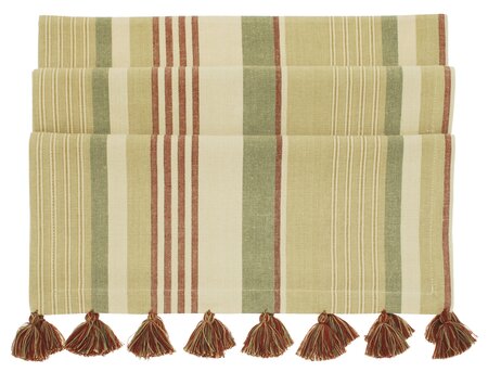 Tuscan stripe runner with