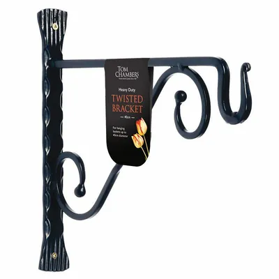 Twisted Bracket  Black 35cm