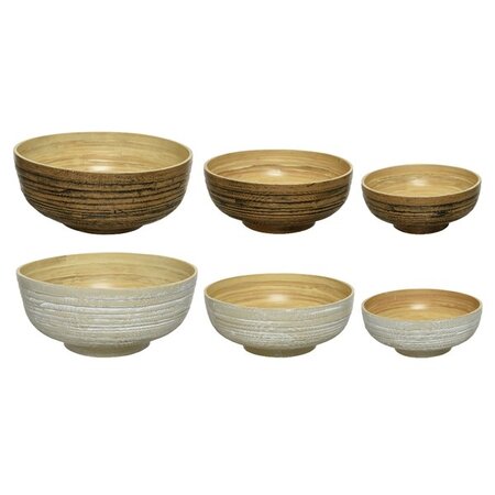Vase Bamboo Round Rolling Assorted Med