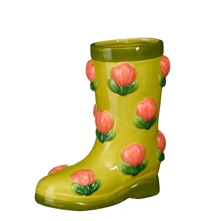 Vase Boot Green - L21Xw11Xh22Cm