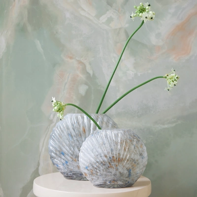 Vase Gl Shell Solid Color H16.50cm - image 2