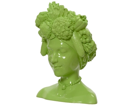 Vase Polyresin Soft Green L16.70-W13.20-H22.70cm - image 3