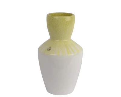 Vase Terracotta Glazed Green/Colour(S) D.23Cm X H.40Cm