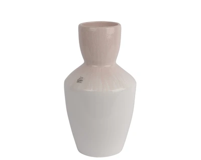 Vase Terracotta Glazed Pink/Colour(S) D.23Cm X H.40Cm