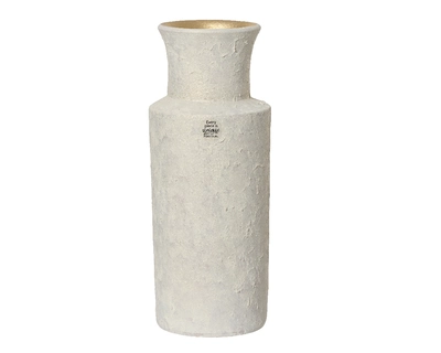 Vase Terracotta off-white dia15-H40cm