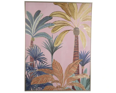 Wall Deco Canvas Gold Foil Ps Natural Colour Frame Multi H.80Cm