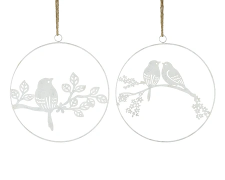 Wall Deco Iron 3 Indoor White Washed W.37Cm X H.41Cm