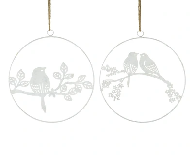 Wall Deco Iron 3 Indoor White Washed W.37Cm X H.41Cm