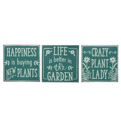 Wall Deco Iron Embossed Text H30.00cm