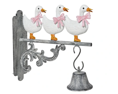 Wall Deco Iron Indoor And Outdoor White W.26.7Cm X H.24.5Cm - image 1