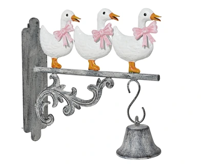 Wall Deco Iron Indoor And Outdoor White W.26.7Cm X H.24.5Cm - image 1