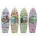 Wall Deco Mdf Surfboard Painting And Printing Parrot Assorted