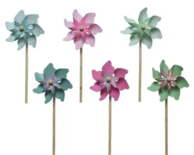 Windmill Plastic 6Col  Outdoor H48.00cm asst.