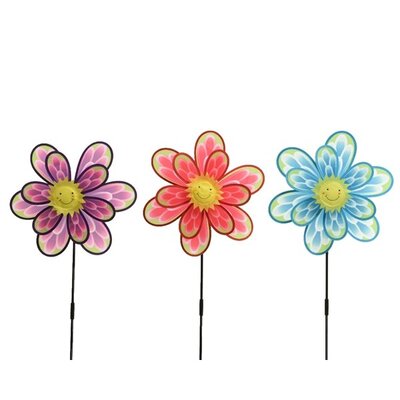 Windmill Polyester Flower   Assorted