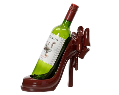 Wine Rack Polyresin Burgundy W.15.5cm x H.22.4cm - image 3