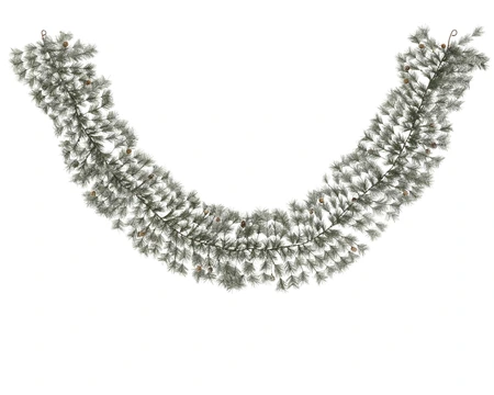 Wintery Garland Glitter Green L.270cm