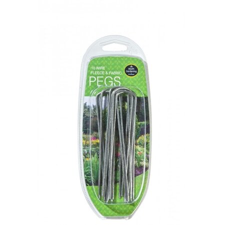 Wire Fleece & Fabric Pegs (10)