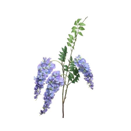 Wisteria On Stem Polyester H93.00cm Lilac