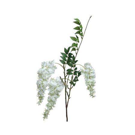 Wisteria On Stem Polyester H93.00cm White