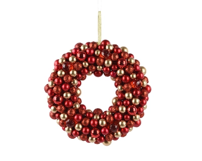 Wreath Shatterproof Acrylic Beads Berries red dia25 - image 1