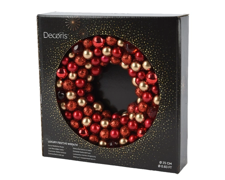 Wreath Shatterproof Acrylic Beads Berries red dia25 - image 2