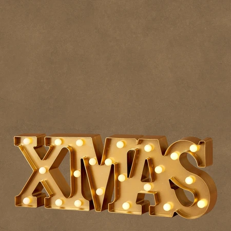 Xmas Led D. Gold WW 22L Ip20 BO  L47Xw17.5Cm