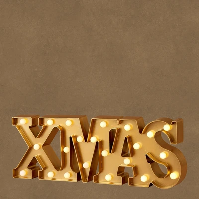 Xmas Led D. Gold WW 22L Ip20 BO  L47Xw17.5Cm