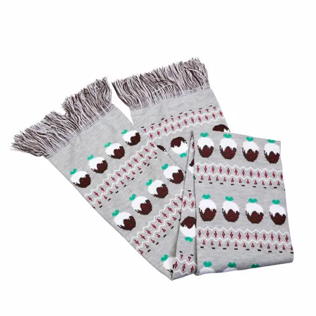 Xmas Pudding Luxury Scarf - image 2