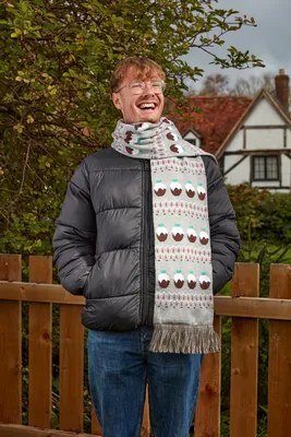 Xmas Pudding Luxury Scarf